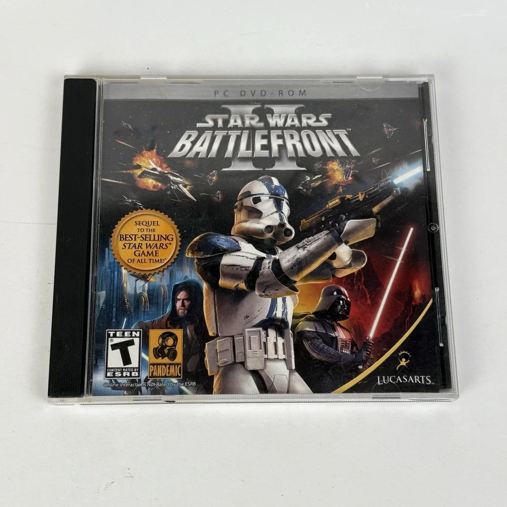 Star Wars: Battlefront II Jewel Case (PC, 2010) Computer Video Game
